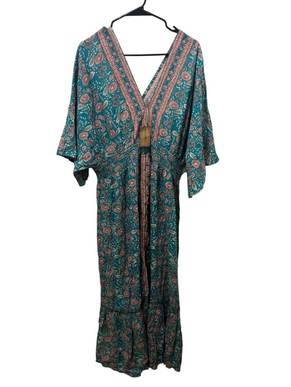 Natural Life Bohemian Floral Maxi Dress Size XL